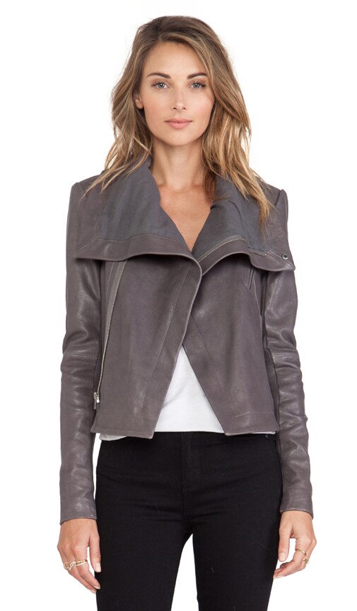 veda max classic leather jacket