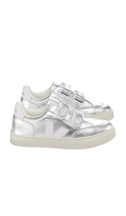 Veja Junior V-12 Sneaker in Silver Lassi