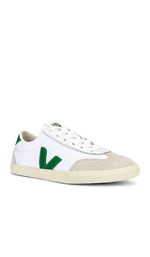Shop Veja Volley Sneaker In White Emeraude