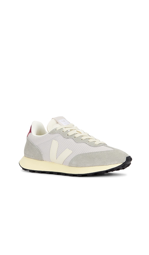 Veja Rio Branco Sneakers In Light Grey & Pierre & Marsala