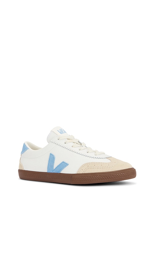 Veja Volley White Aqua Bark In White & Aqua & Bark