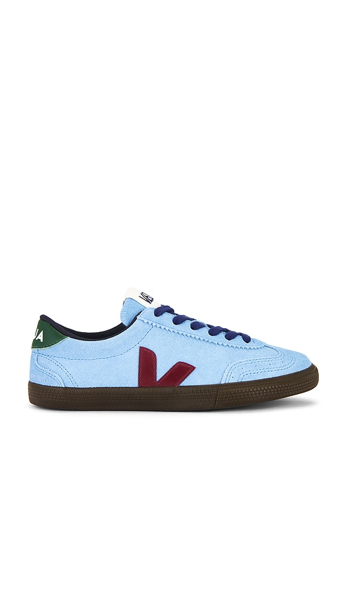 Veja Volley Sneakers In Cyan Suede