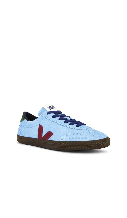 Veja Volley Sneakers In Cyan Suede