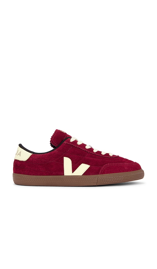 Veja Panenka Suede Leather Sneaker In Grenat Sun Bark In Red