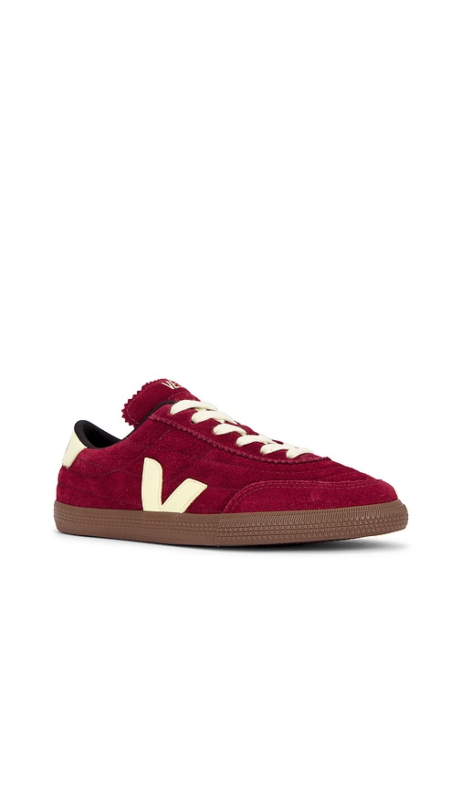 Veja Panenka Suede Leather Sneaker In Grenat Sun Bark In Red