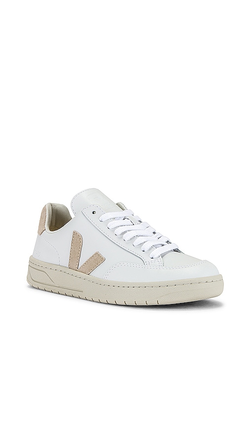 Shop Veja V-12 Sneaker In Extra-white & Sable