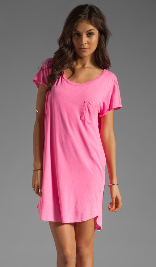 Dasha Sheer Jersey T Shirt Dress