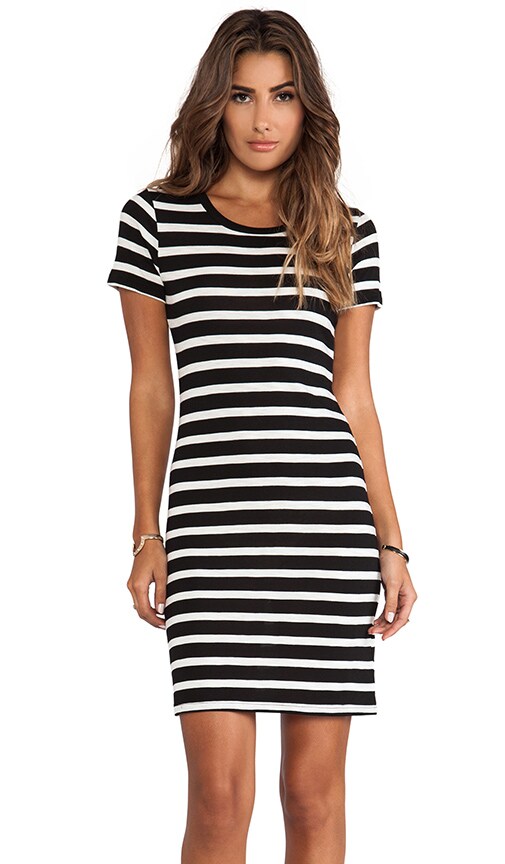 Lily Aldridge for Velvet Anna Slub Stripe Dress