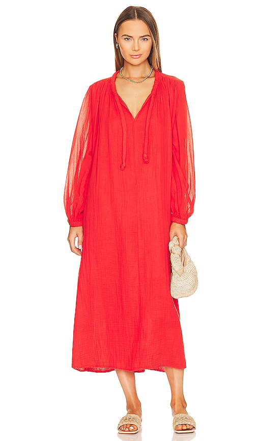 Carmella Cotton Gauze Dress - Cardinal –  a kind heart
