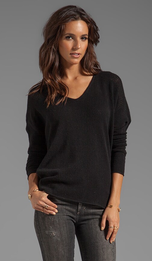 Clare Cashmere Classic Long Sleeve V-Neck