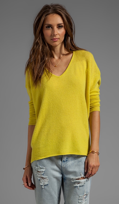 Clare Cashmere Classic Long Sleeve V-Neck