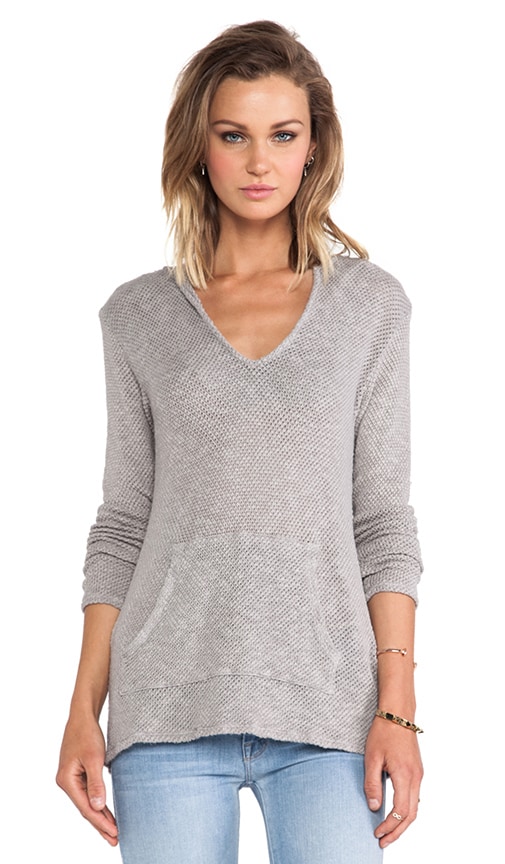 Risanna Cotton Crochet Hooded Sweater