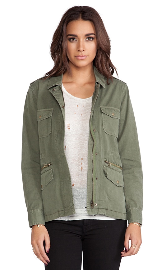 Velvet by Graham & Spencer x Lily Aldridge Ruby Army Jacket in Forest ...