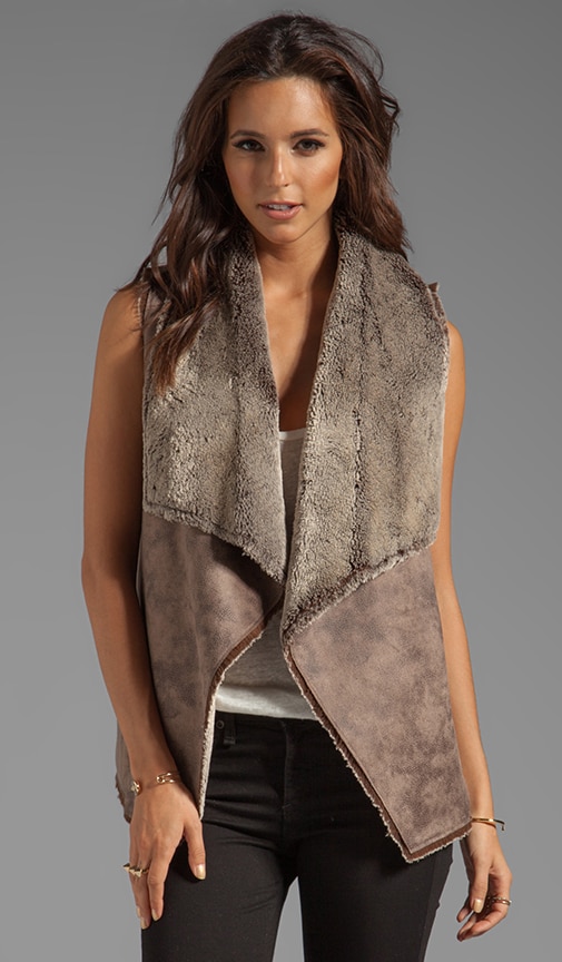 Kitty Faux Sherpa Vest