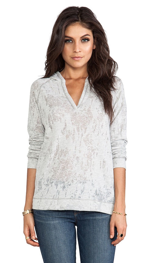 Velvet Burnout Lansing Hooded Knit