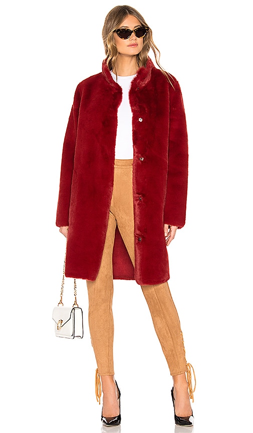 Velvet mina shop faux fur coat