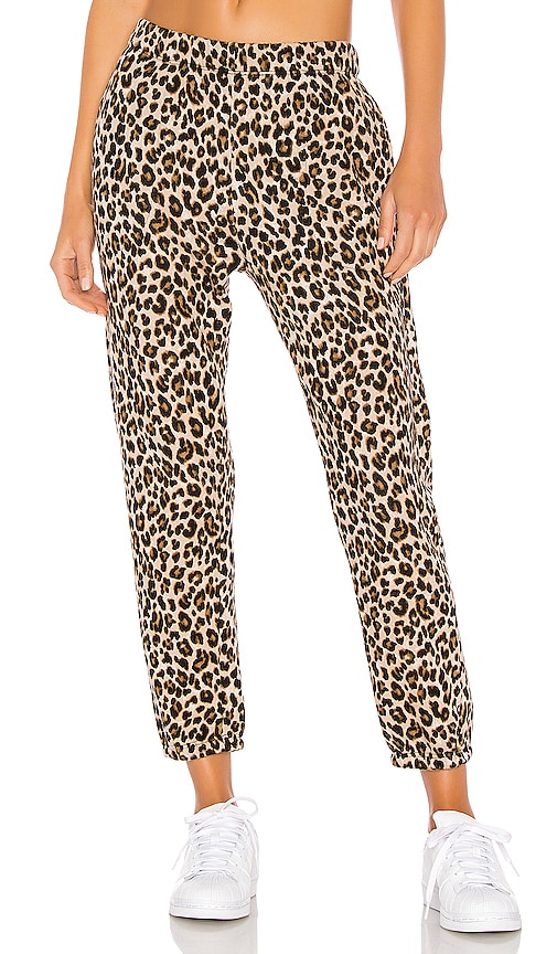 Velvet Bristol Leopard-print Jogger Pants | ModeSens