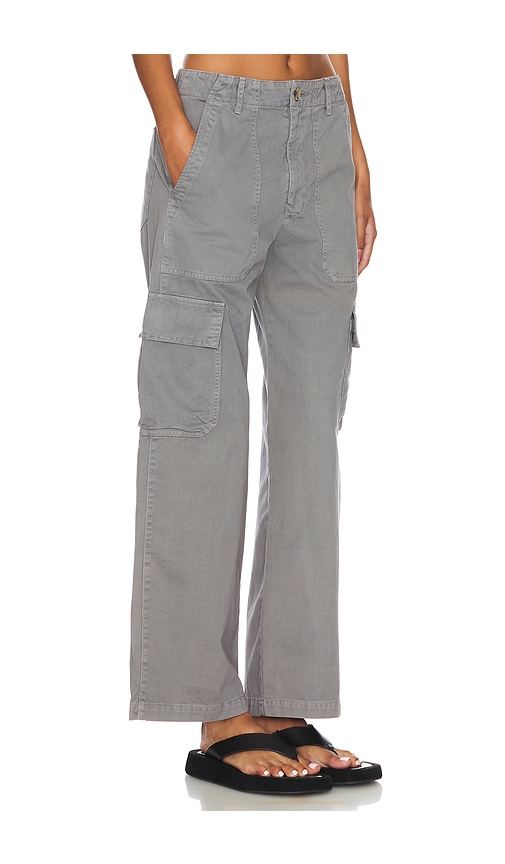 Shop Velvet By Graham & Spencer Makayla Cargo Pants In Grey