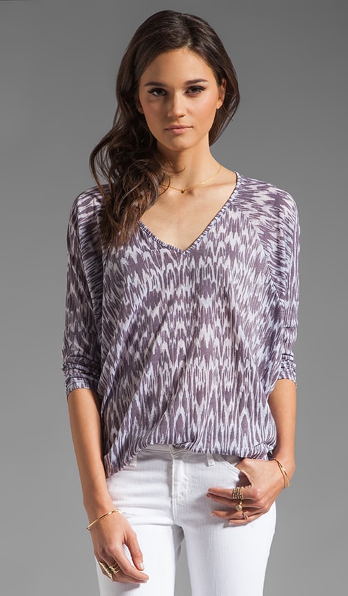 Ikat Burnout Georgina Long Sleeve Top