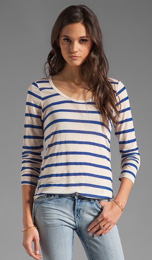 Resort Stripe Minerva Long Sleeve Top