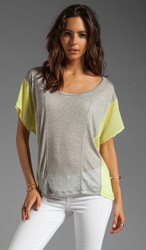 Luxe Heather Nydia Short Sleeve Top