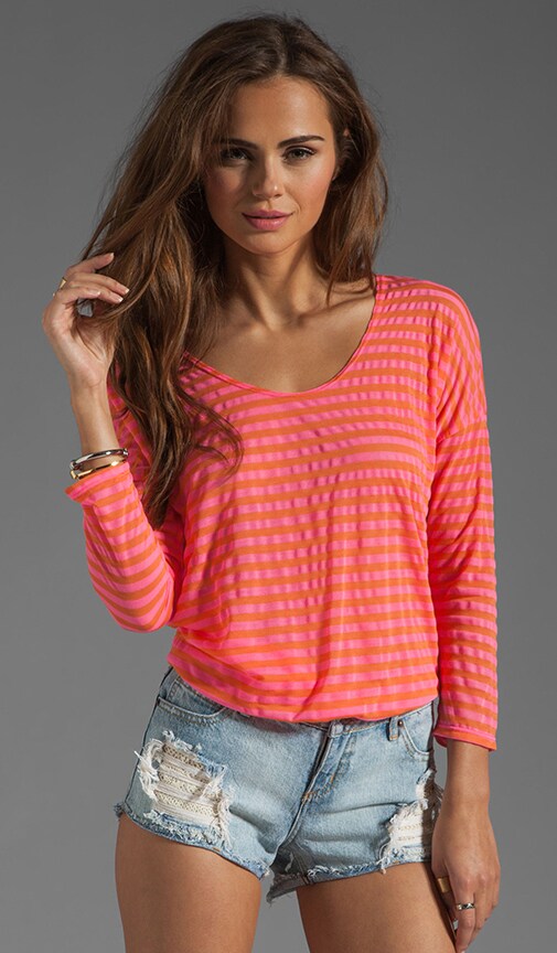 Edoloe Neon Stripe Top
