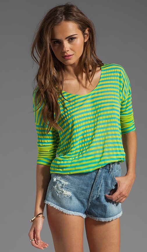 Edoloe Neon Stripe Top