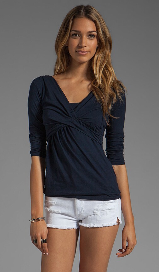 Nancy Gauzy Whisper Wrap Top