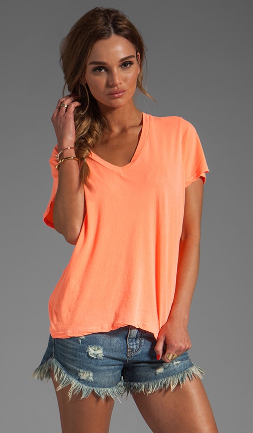 Kim Sheer Jeresy V Neck Tee