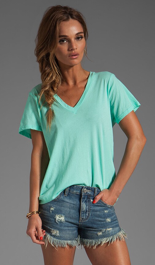 Kim Sheer Jeresy V Neck Tee
