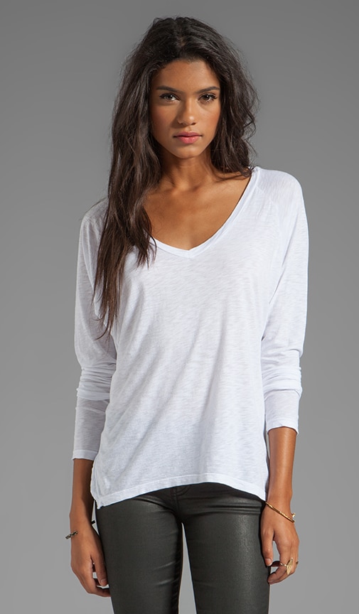 Gala Lux Slub Long Sleeve V-Neck