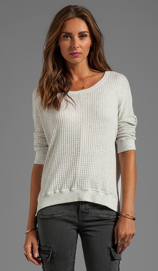 Regine Thermal Knit Over Sized Long Sleeve