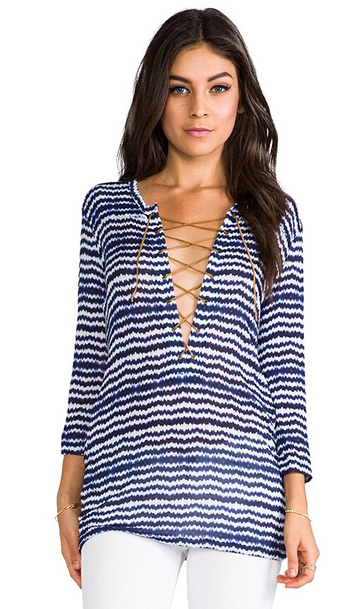 Velvet Atzec Stripe Cagney Top