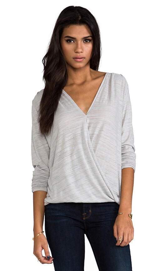 Velvet Soft Texture Jeanne Wrap Top