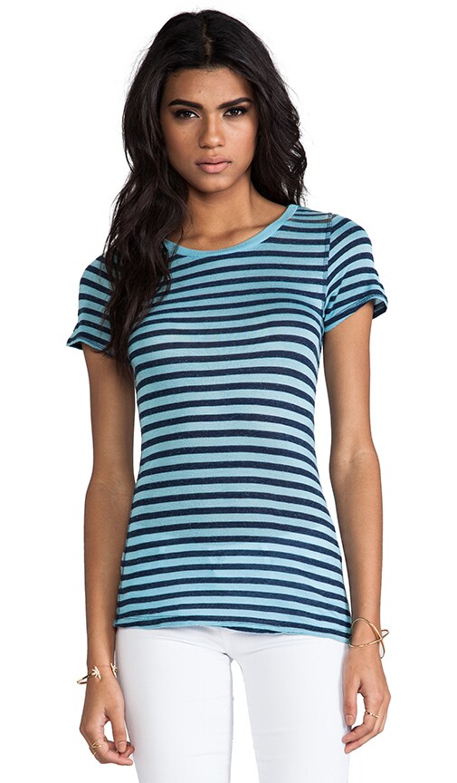 Velvet Cotton Stripe Fergie Tee