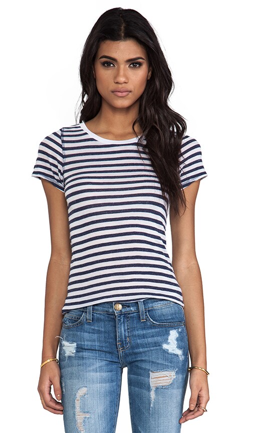 Velvet Cotton Stripe Fergie Tee
