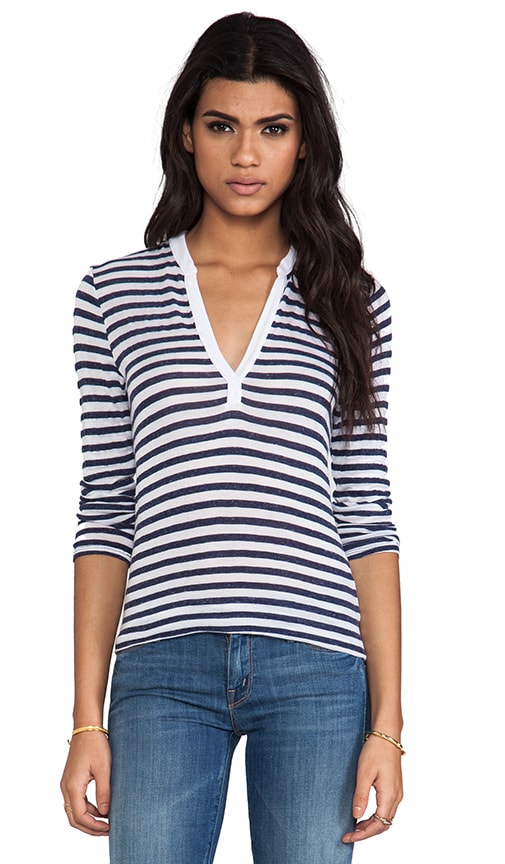 Velvet Cotton Stripe Michelle Top
