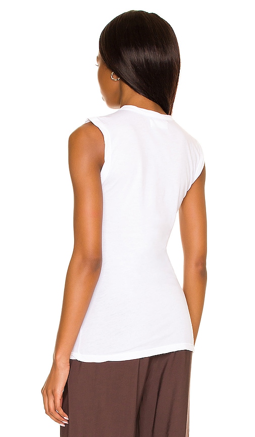  Velvet By Graham & Spencer Estina Gauzy Whisper Scoop Neck Tank In White. Size Xs. Also In S, M, L, Xl. 