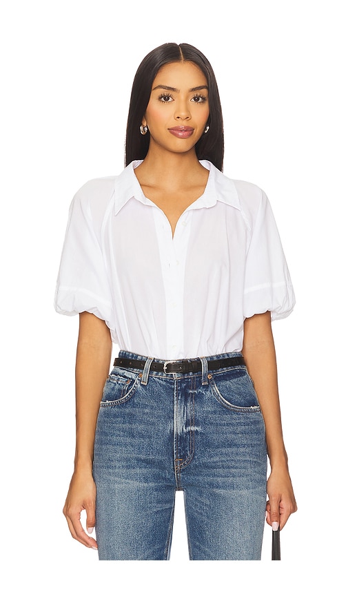 Autumn Top in White. - size XL (also in L, M, S, XS)