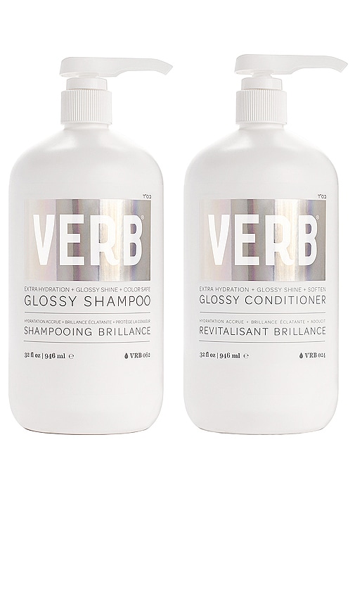 VERB Glossy Shampoo + Conditioner Liter Duo in Beauty: NA.