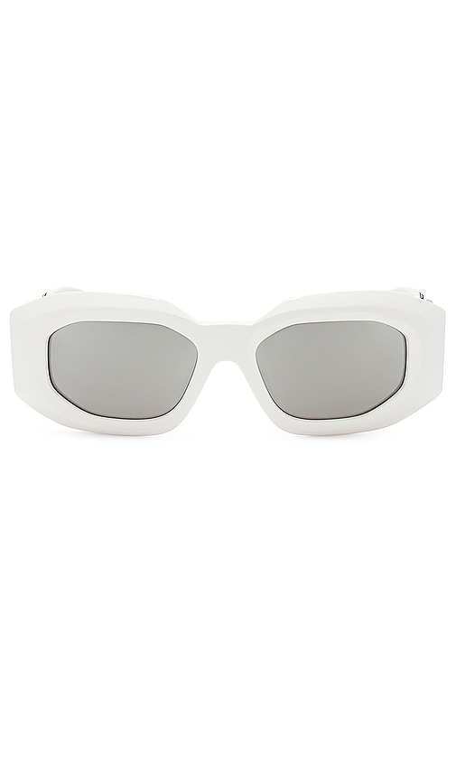 VERSACE Oval Sunglasses in White