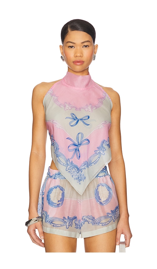 Beachwear Top in Blush,Mint. - size L/XL (also in S/M) - VERSACE - Modalova