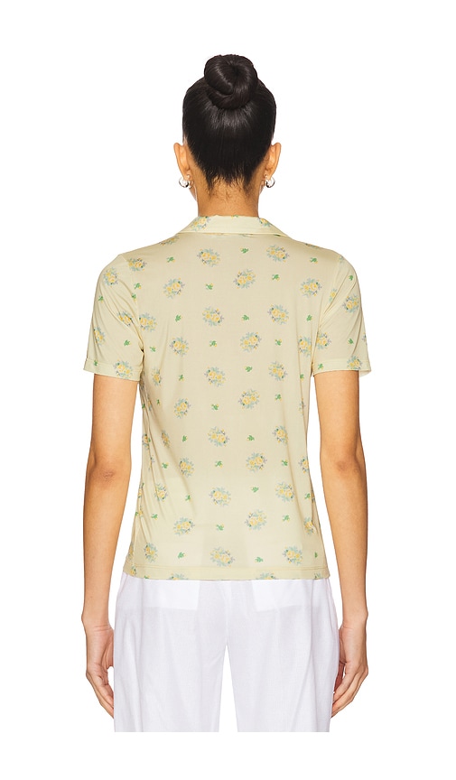  Vivetta Poloshirt Mit Floralem Print In Yellow. Größe Xs. Also In S, M, L. 
