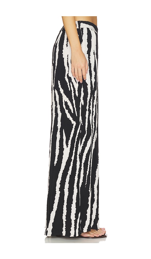  Villa Fresca Pantalón Pierna Ancha Serena En Color Negro, Blanco Talla L  (también En M, S, Xl, Xs). 