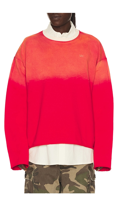 Vintage Heavy Oversized Cropped Crewneck Sweatshirt - Women's Clothing