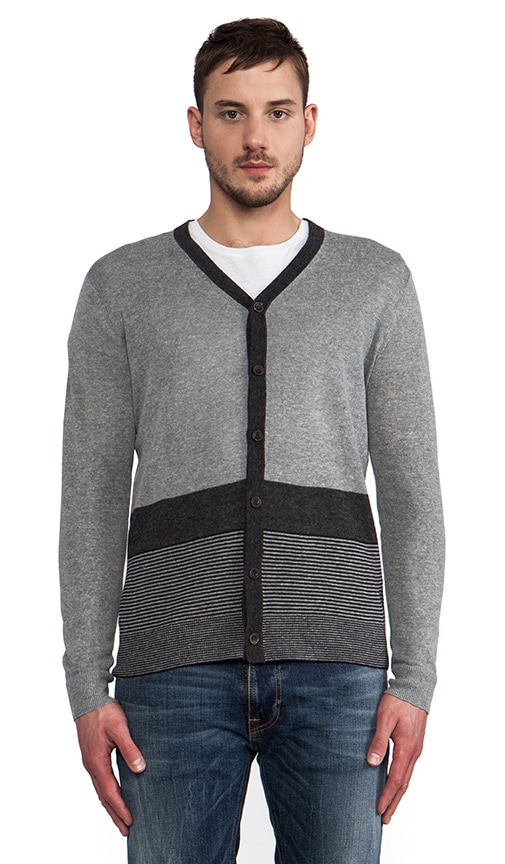 Linen Blend V-Neck Cardigan