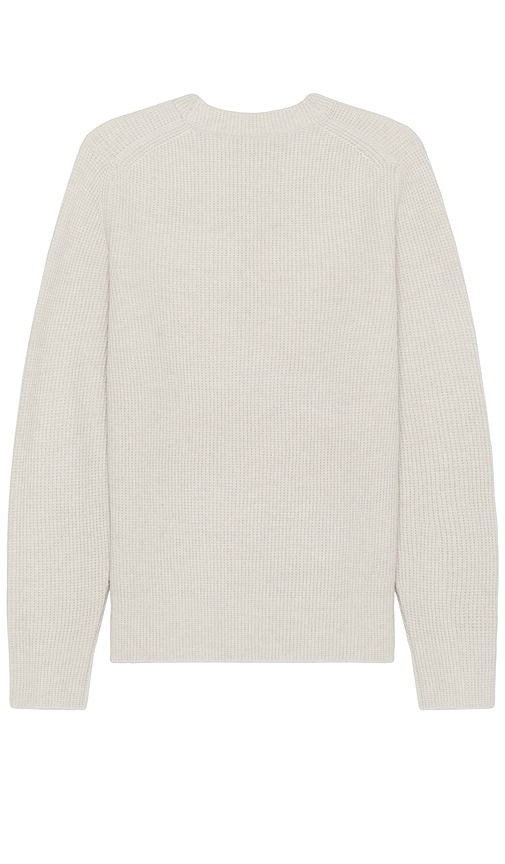 Shop Vince Boiled Cashmere Thermal Crew Sweater In White