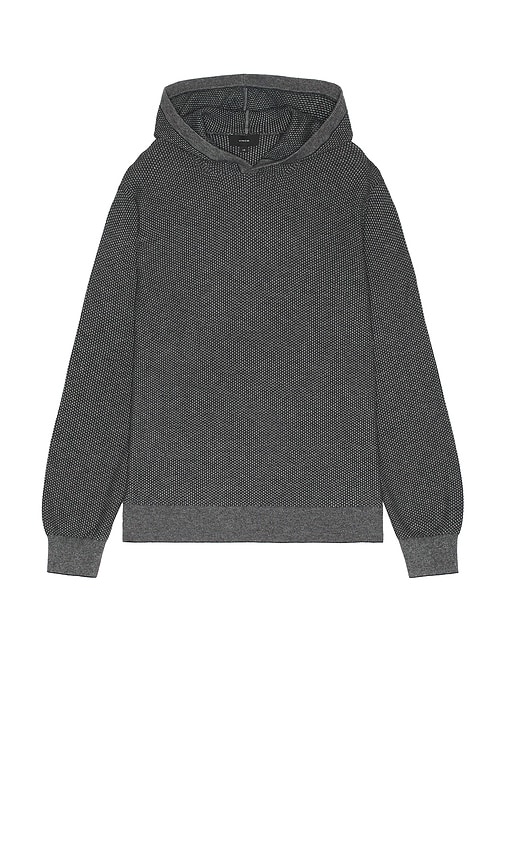 Jacquard Long Sleeve Hoodie in Blue. - size L (also in M, S, XL/1X) - Vince - Modalova