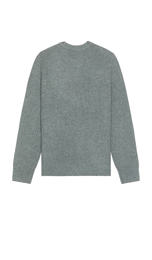 Vince Cashmere Thermal Crewneck Sweater In Green