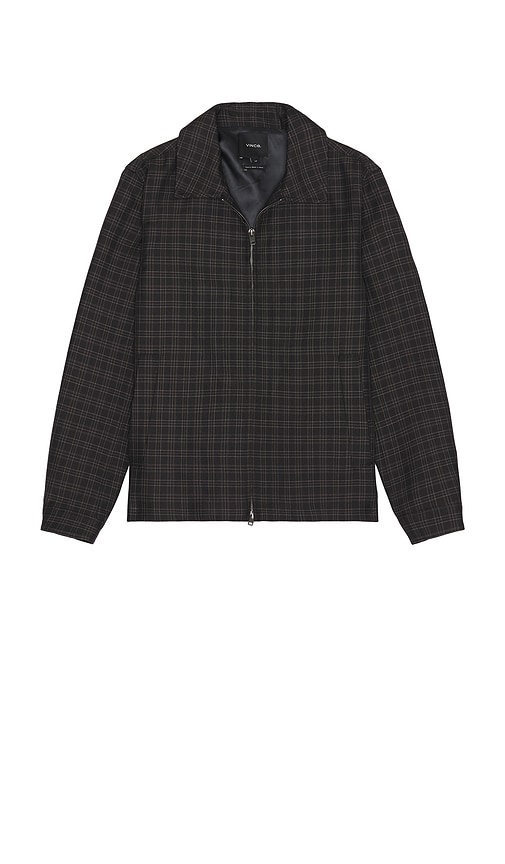 Vince Plaid Zip Jacket